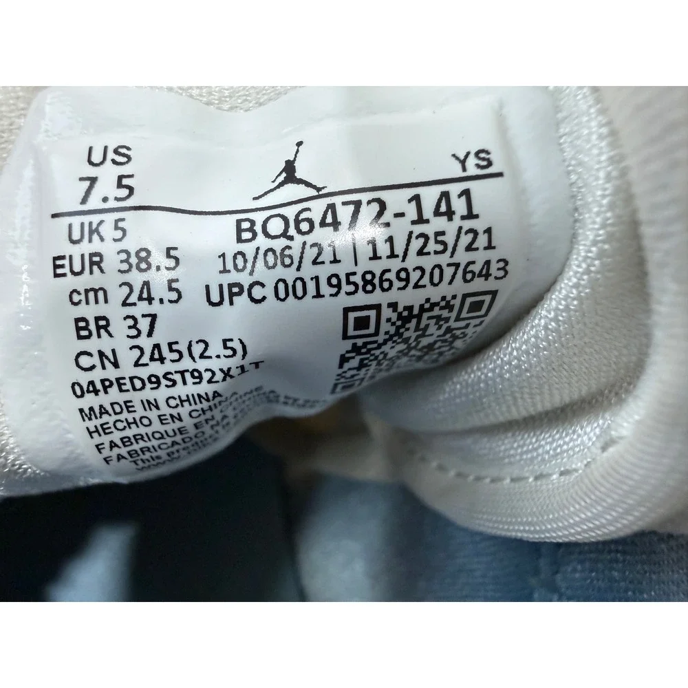 Nike‎ Air Jordan 1 Mid Marina Blue White Basketball Shoes BQ6472-141 Size 7.5